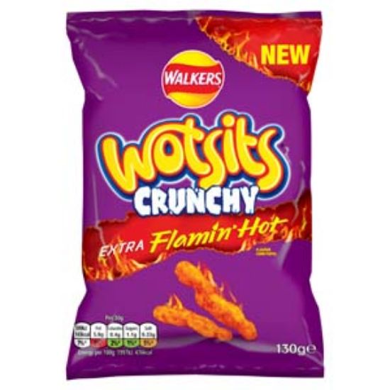 Picture of Wotsits Crunchy Xtra Flamin HOT 130G x12